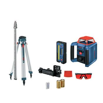 ROTARY LASERS | Factory Reconditioned Bosch GRL2000-40HK-RT REVOLVE2000 Self-Leveling Cordless Horizontal Rotary Laser Kit