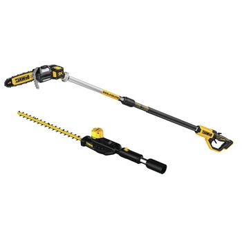 OUTDOOR POWER COMBO KITS | Dewalt DCPS620B-DCPH820BH 20V MAX XR Brushless Lithium-Ion Cordless Pole Saw and Pole Hedge Trimmer Head with 20V MAX Compatibility Bundle (Tool Only)