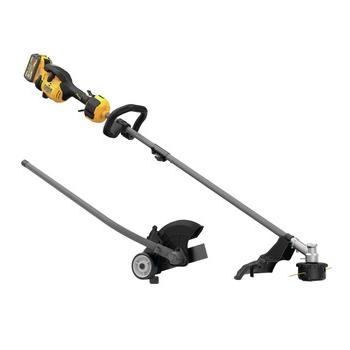 OUTDOOR POWER COMBO KITS | Dewalt DCST972X1DWOAS4ED-BNDL 60V MAX Brushless Lithium-Ion 17 in. Cordless String Trimmer Kit (9 Ah) and Universal Edger Attachment Bundle