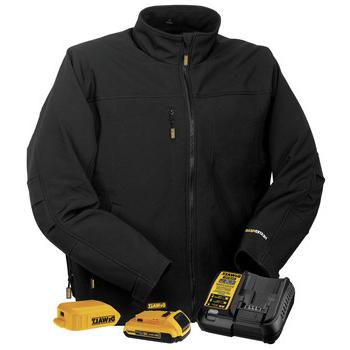 激烈的夹克 | 德瓦尔特 DCHJ060ABD1-L 20V MAX Li-Ion Soft Shell Heated Jacket Kit - Large
