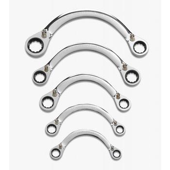 RATCHETING WRENCHES | GearWrench 9850 5-Piece Metric Half Moon Reversible Ratcheting Wrench Set