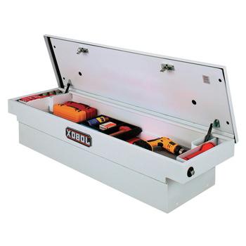 TRUCK BOXES | JOBOX PSC1455000 Steel Single Lid Full-size Crossover Truck Box (White)