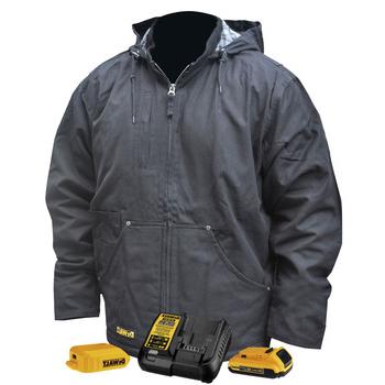 CLOTHING AND GEAR | Dewalt DCHJ076ABD1-XL 20V MAX Li-Ion Heavy Duty Heated Work Coat Kit - XL