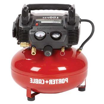 AIR TOOLS AND EQUIPMENT | Factory Reconditioned Porter-Cable C2002R 0.8 HP 6 Gallon Oil-Free Pancake Air Compressor