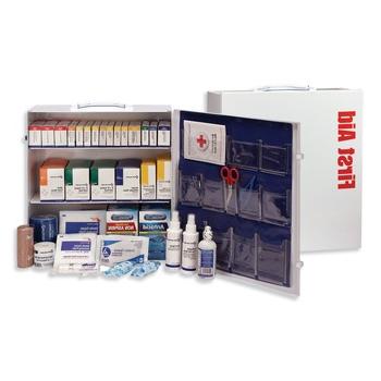 EMERGENCY RESPONSE | First Aid Only 90575 ANSI 2015 Class Aplus Type I and II Industrial First Aid Kit for 100 People with Metal Case (1-Kit)