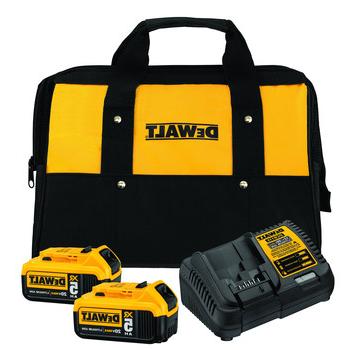 BATTERY AND CHARGER STARTER KITS | Dewalt DCB205-2CK 20V MAX XR 5 Ah Lithium-Ion Battery (2-Pack) and Charger Starter Kit