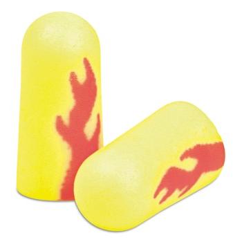 EAR PROTECTION | 3M 312-1252 E A Rsoft Blasts Uncorded Foam Earplugs - Yellow Neon/Red Flame (200/Box)
